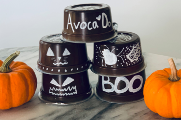Repurposed Avoca’Do Cups; A Halloween Decorating Craft
